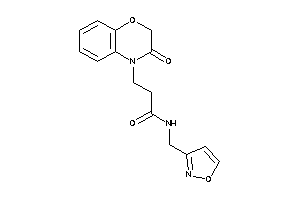 N-(isoxazol-3-ylmethyl)-3-(3-keto-1,4-benzoxazin-4-yl)propionamide