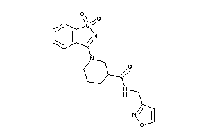 1-(1,1-diketo-1,2-benzothiazol-3-yl)-N-(isoxazol-3-ylmethyl)nipecotamide