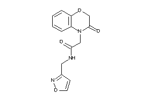 N-(isoxazol-3-ylmethyl)-2-(3-keto-1,4-benzoxazin-4-yl)acetamide