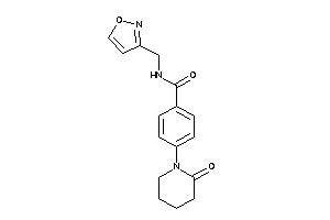 N-(isoxazol-3-ylmethyl)-4-(2-ketopiperidino)benzamide