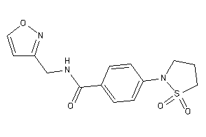 Image of 4-(1,1-diketo-1,2-thiazolidin-2-yl)-N-(isoxazol-3-ylmethyl)benzamide