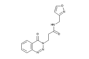 N-(isoxazol-3-ylmethyl)-3-(4-keto-1,2,3-benzotriazin-3-yl)propionamide