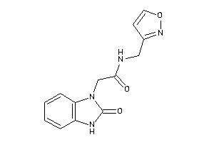 N-(isoxazol-3-ylmethyl)-2-(2-keto-3H-benzimidazol-1-yl)acetamide