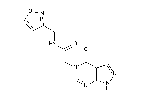 N-(isoxazol-3-ylmethyl)-2-(4-keto-1H-pyrazolo[3,4-d]pyrimidin-5-yl)acetamide
