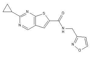 2-cyclopropyl-N-(isoxazol-3-ylmethyl)thieno[2,3-d]pyrimidine-6-carboxamide