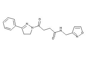 N-(isoxazol-3-ylmethyl)-4-keto-4-(3-phenyl-2-pyrazolin-1-yl)butyramide