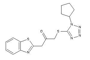 1-(1,3-benzothiazol-2-yl)-3-[(1-cyclopentyltetrazol-5-yl)thio]acetone