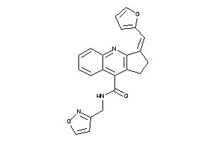 3-(2-furfurylidene)-N-(isoxazol-3-ylmethyl)-1,2-dihydrocyclopenta[b]quinoline-9-carboxamide