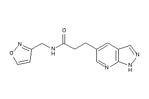Image of N-(isoxazol-3-ylmethyl)-3-(1H-pyrazolo[3,4-b]pyridin-5-yl)propionamide