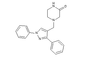 Image of 4-[(1,3-diphenylpyrazol-4-yl)methyl]piperazin-2-one