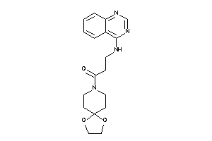 1-(1,4-dioxa-8-azaspiro[4.5]decan-8-yl)-3-(quinazolin-4-ylamino)propan-1-one