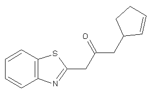 1-(1,3-benzothiazol-2-yl)-3-cyclopent-2-en-1-yl-acetone