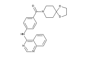 1,4-dioxa-8-azaspiro[4.5]decan-8-yl-[4-(quinazolin-4-ylamino)phenyl]methanone