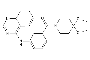 1,4-dioxa-8-azaspiro[4.5]decan-8-yl-[3-(quinazolin-4-ylamino)phenyl]methanone