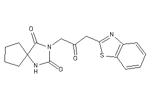 3-[3-(1,3-benzothiazol-2-yl)-2-keto-propyl]-1,3-diazaspiro[4.4]nonane-2,4-quinone