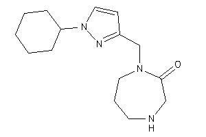 1-[(1-cyclohexylpyrazol-3-yl)methyl]-1,4-diazepan-2-one
