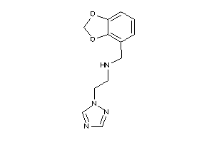 1,3-benzodioxol-4-ylmethyl-[2-(1,2,4-triazol-1-yl)ethyl]amine