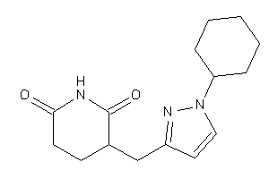 3-[(1-cyclohexylpyrazol-3-yl)methyl]piperidine-2,6-quinone