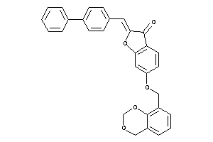 6-(4H-1,3-benzodioxin-8-ylmethoxy)-2-(4-phenylbenzylidene)coumaran-3-one