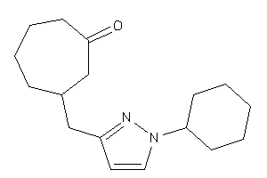 3-[(1-cyclohexylpyrazol-3-yl)methyl]cycloheptanone