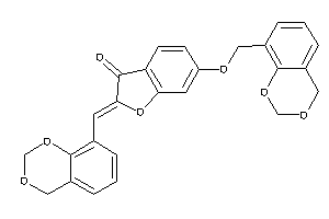 6-(4H-1,3-benzodioxin-8-ylmethoxy)-2-(4H-1,3-benzodioxin-8-ylmethylene)coumaran-3-one