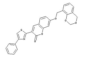 7-(4H-1,3-benzodioxin-8-ylmethoxy)-3-(4-phenylthiazol-2-yl)coumarin