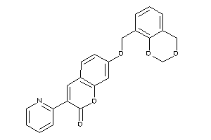 7-(4H-1,3-benzodioxin-8-ylmethoxy)-3-(2-pyridyl)coumarin