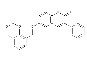 6-(4H-1,3-benzodioxin-8-ylmethoxy)-3-phenyl-coumarin