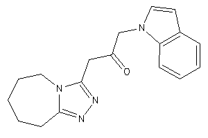 1-indol-1-yl-3-(6,7,8,9-tetrahydro-5H-[1,2,4]triazolo[4,3-a]azepin-3-yl)acetone