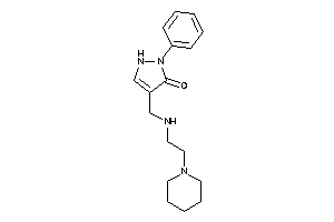 2-phenyl-4-[(2-piperidinoethylamino)methyl]-3-pyrazolin-3-one