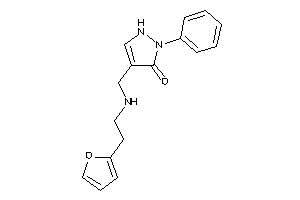Image of 4-[[2-(2-furyl)ethylamino]methyl]-2-phenyl-3-pyrazolin-3-one