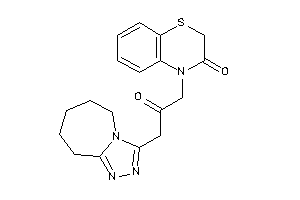 4-[2-keto-3-(6,7,8,9-tetrahydro-5H-[1,2,4]triazolo[4,3-a]azepin-3-yl)propyl]-1,4-benzothiazin-3-one