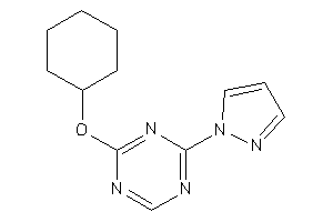 2-(cyclohexoxy)-4-pyrazol-1-yl-s-triazine