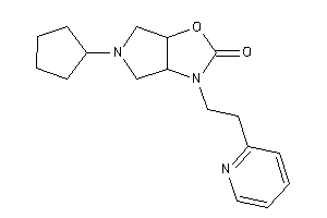 5-cyclopentyl-3-[2-(2-pyridyl)ethyl]-3a,4,6,6a-tetrahydropyrrolo[3,4-d]oxazol-2-one
