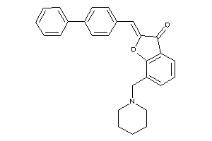 2-(4-phenylbenzylidene)-7-(piperidinomethyl)coumaran-3-one