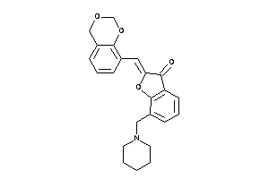 2-(4H-1,3-benzodioxin-8-ylmethylene)-7-(piperidinomethyl)coumaran-3-one