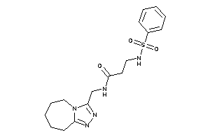 3-(benzenesulfonamido)-N-(6,7,8,9-tetrahydro-5H-[1,2,4]triazolo[4,3-a]azepin-3-ylmethyl)propionamide