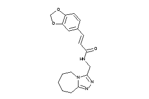 3-(1,3-benzodioxol-5-yl)-N-(6,7,8,9-tetrahydro-5H-[1,2,4]triazolo[4,3-a]azepin-3-ylmethyl)acrylamide