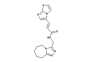 3-imidazo[2,1-b]thiazol-5-yl-N-(6,7,8,9-tetrahydro-5H-[1,2,4]triazolo[4,3-a]azepin-3-ylmethyl)acrylamide