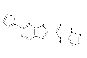 2-(2-furyl)-N-(1H-pyrazol-5-yl)thieno[2,3-d]pyrimidine-6-carboxamide