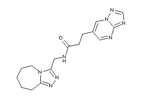 N-(6,7,8,9-tetrahydro-5H-[1,2,4]triazolo[4,3-a]azepin-3-ylmethyl)-3-([1,2,4]triazolo[1,5-a]pyrimidin-6-yl)propionamide