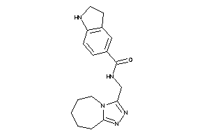 N-(6,7,8,9-tetrahydro-5H-[1,2,4]triazolo[4,3-a]azepin-3-ylmethyl)indoline-5-carboxamide