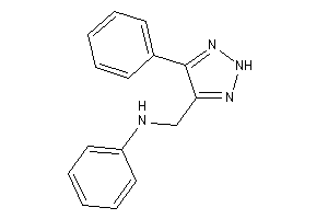 Phenyl-[(5-phenyl-2H-triazol-4-yl)methyl]amine