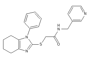 Image of 2-[(1-phenyl-4,5,6,7-tetrahydrobenzimidazol-2-yl)thio]-N-(3-pyridylmethyl)acetamide