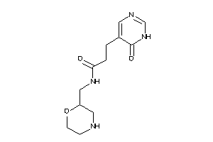 3-(6-keto-1H-pyrimidin-5-yl)-N-(morpholin-2-ylmethyl)propionamide