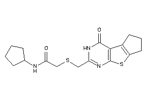 N-cyclopentyl-2-[(ketoBLAHyl)methylthio]acetamide