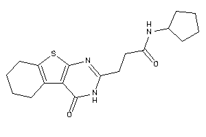 N-cyclopentyl-3-(4-keto-5,6,7,8-tetrahydro-3H-benzothiopheno[2,3-d]pyrimidin-2-yl)propionamide