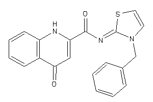 N-(3-benzyl-4-thiazolin-2-ylidene)-4-keto-1H-quinoline-2-carboxamide