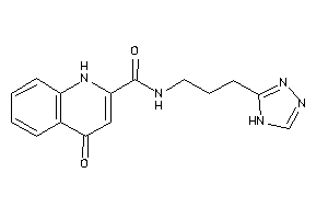 4-keto-N-[3-(4H-1,2,4-triazol-3-yl)propyl]-1H-quinoline-2-carboxamide