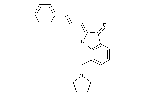 2-cinnamylidene-7-(pyrrolidinomethyl)coumaran-3-one